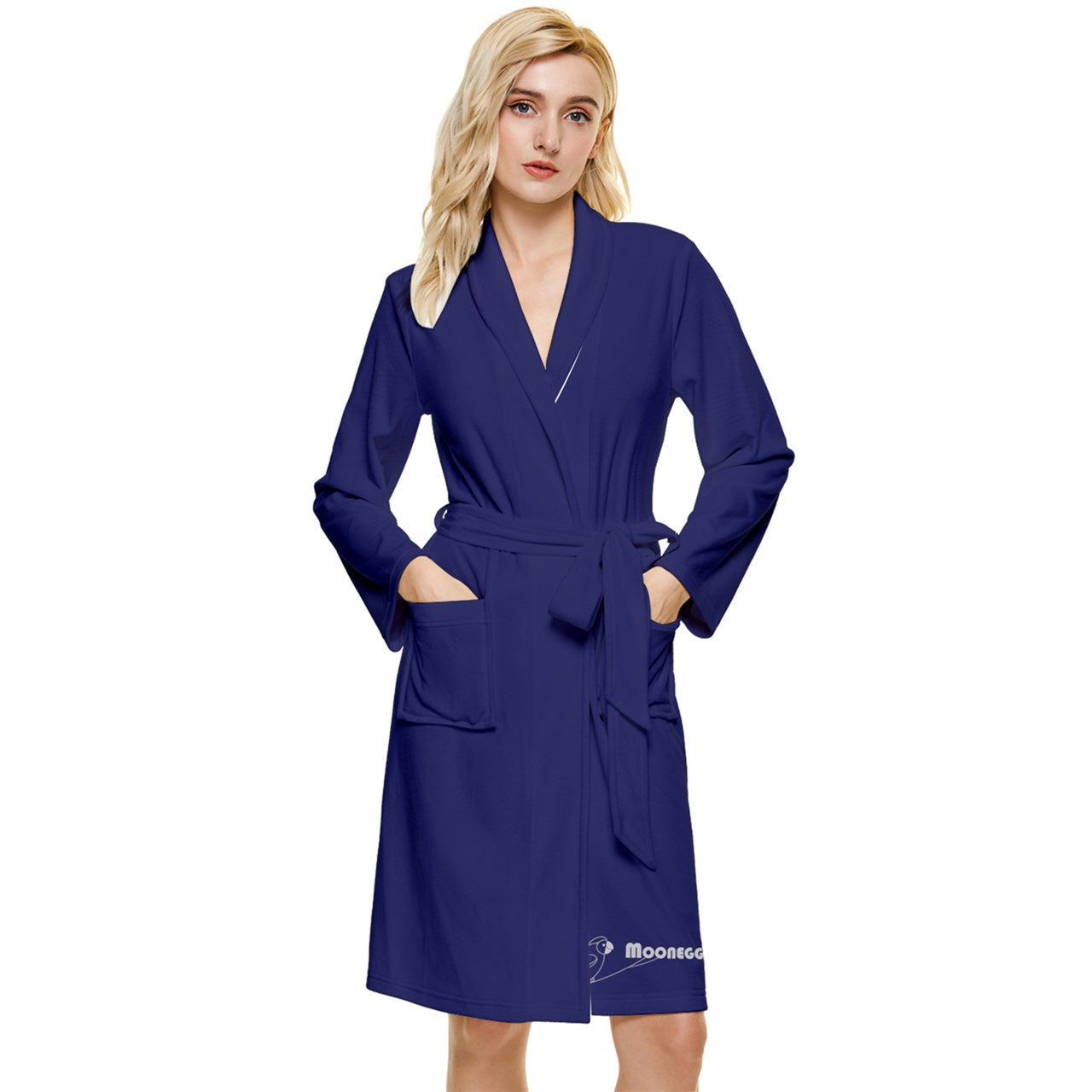 Moonegg night dress bath robe (Long Sleeve Velvet Robe) DB