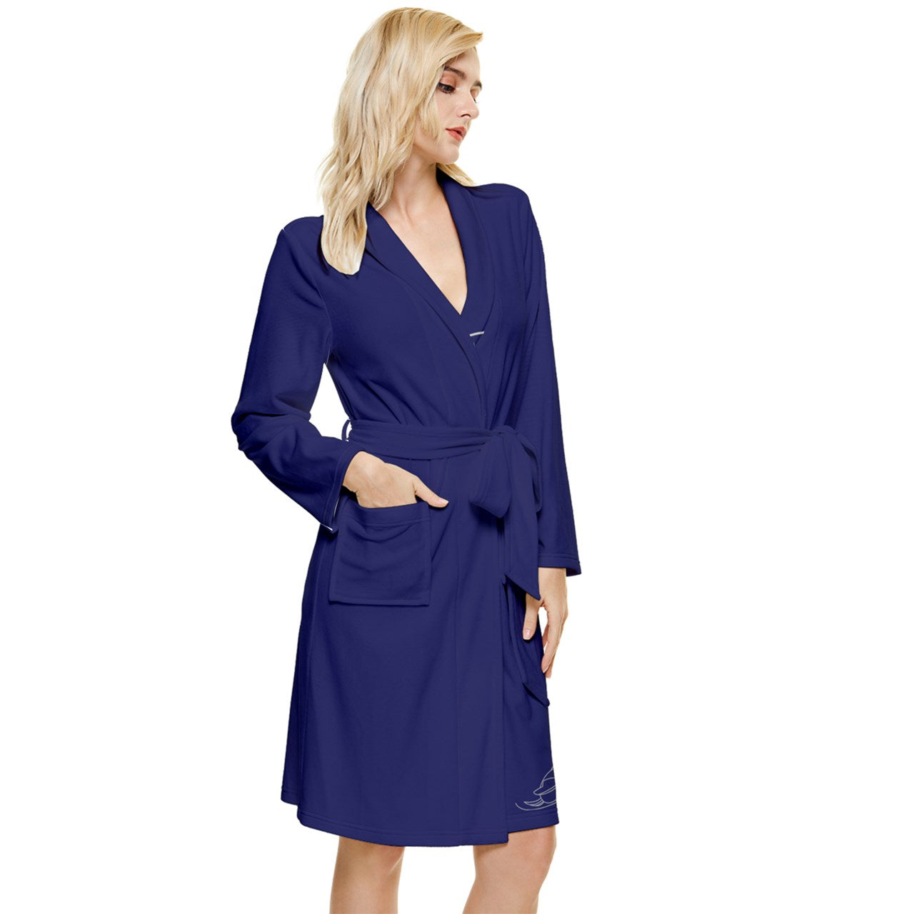 Moonegg night dress bath robe (Long Sleeve Velvet Robe) DB