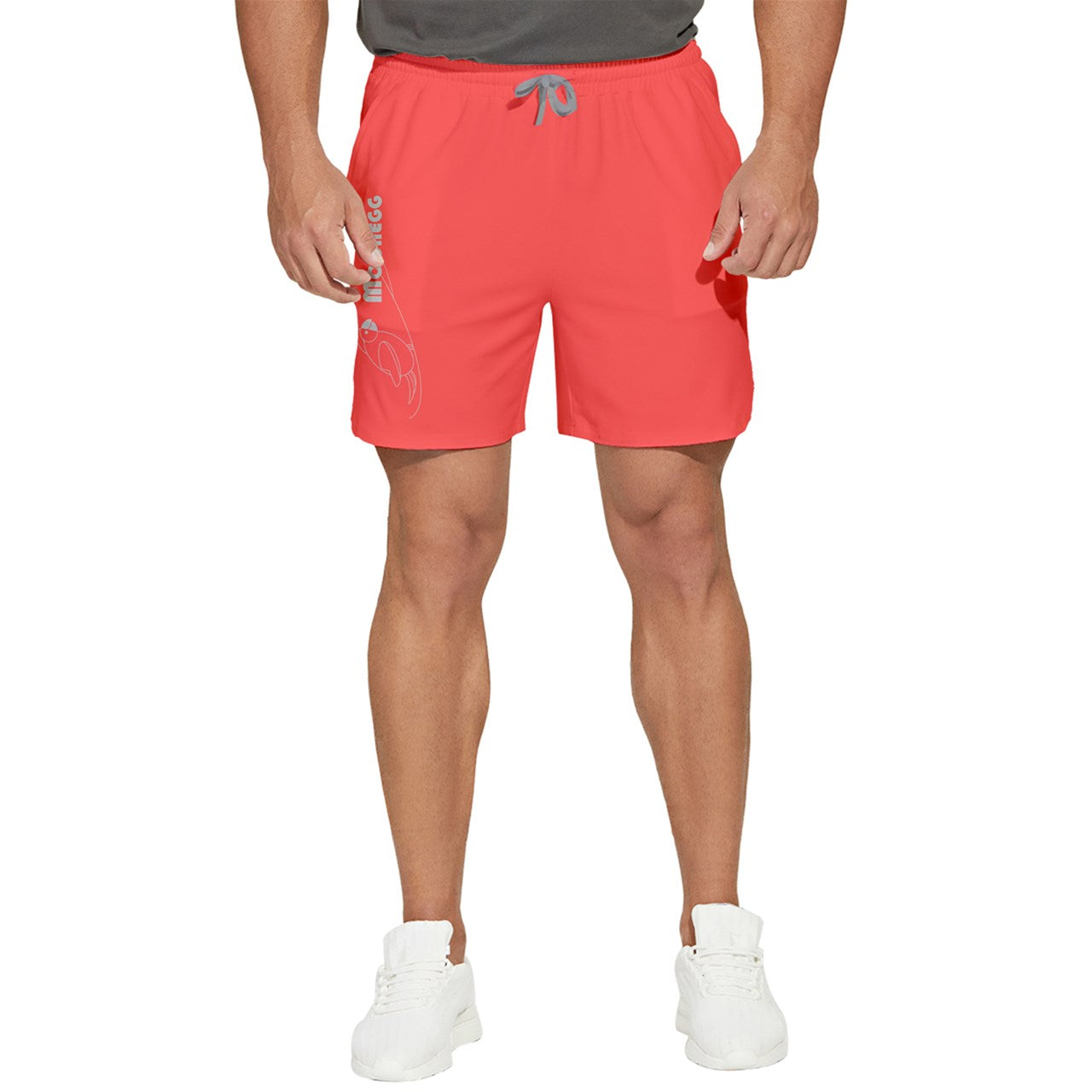 Moonegg Red short Men's Runner Shorts