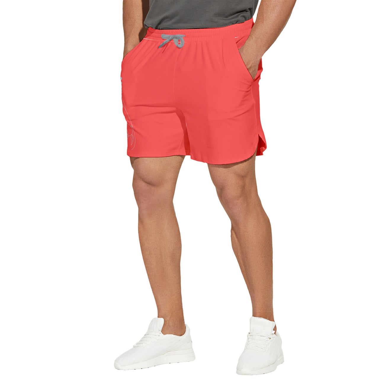 Moonegg Red short Men's Runner Shorts