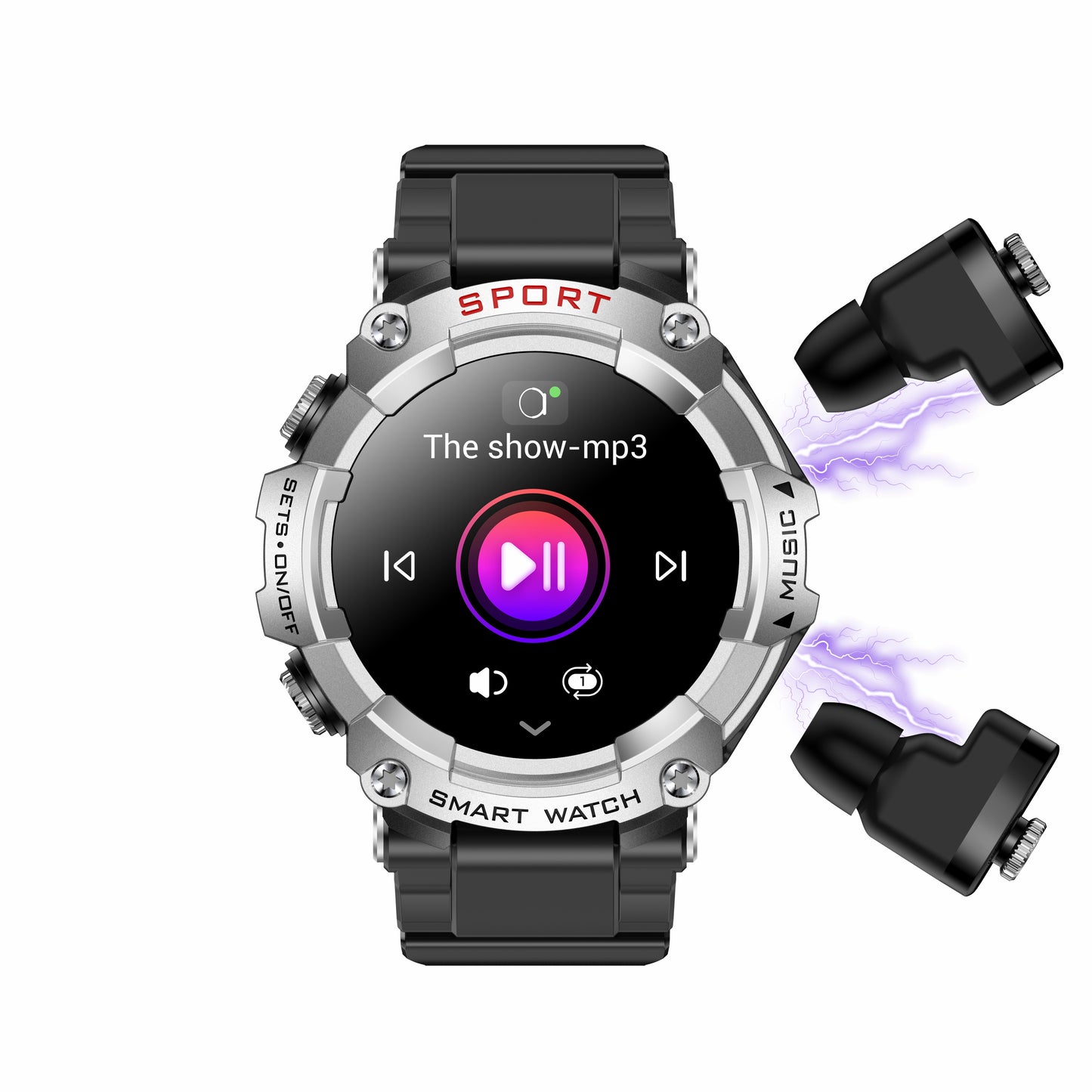 Moonegg choice T96 Smart Watch TWS 2 in 1 Bluetooth HD