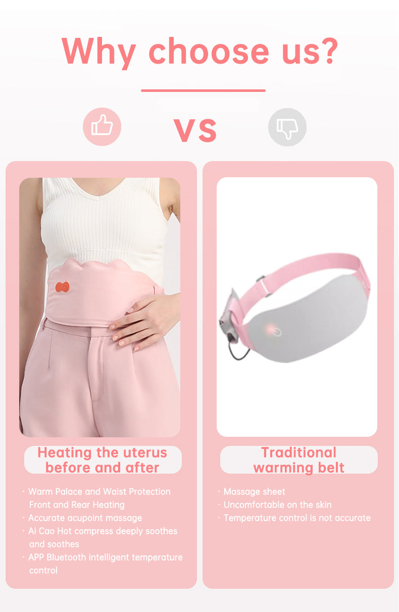 Moonegg choice App Abdomen And Waist Warm Palace Massage Belt