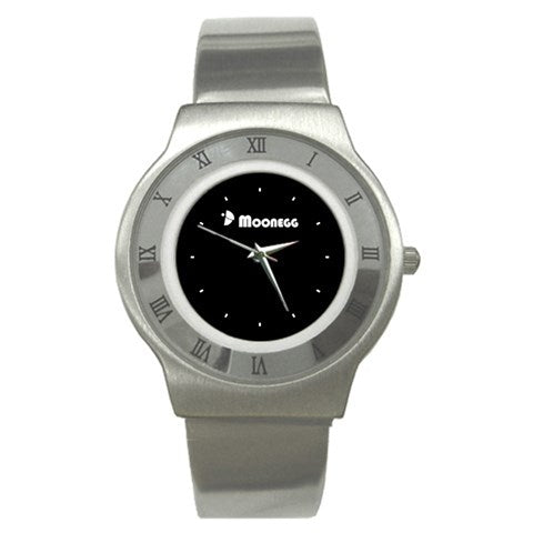 Moonegg Watch Black Stainless Steel Watch