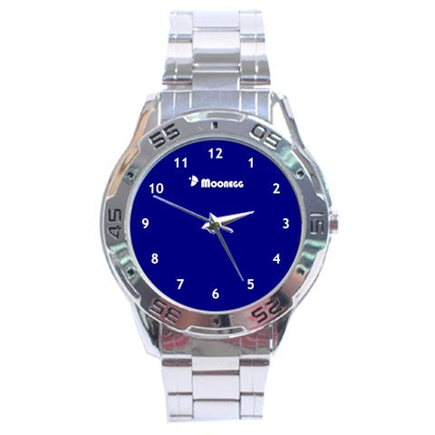 Moonegg Clock stainless Steel Analogue Watch