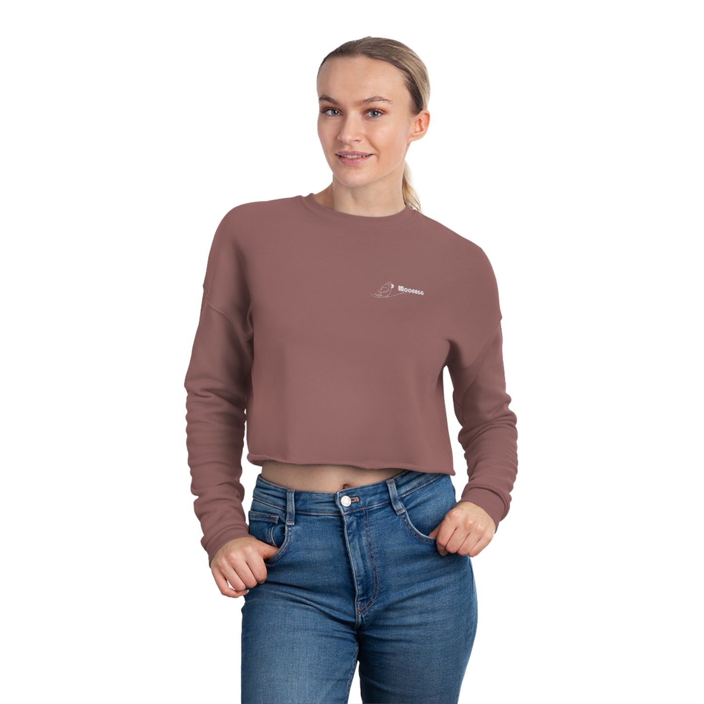 Moonegg Women's Cropped Sweatshirt