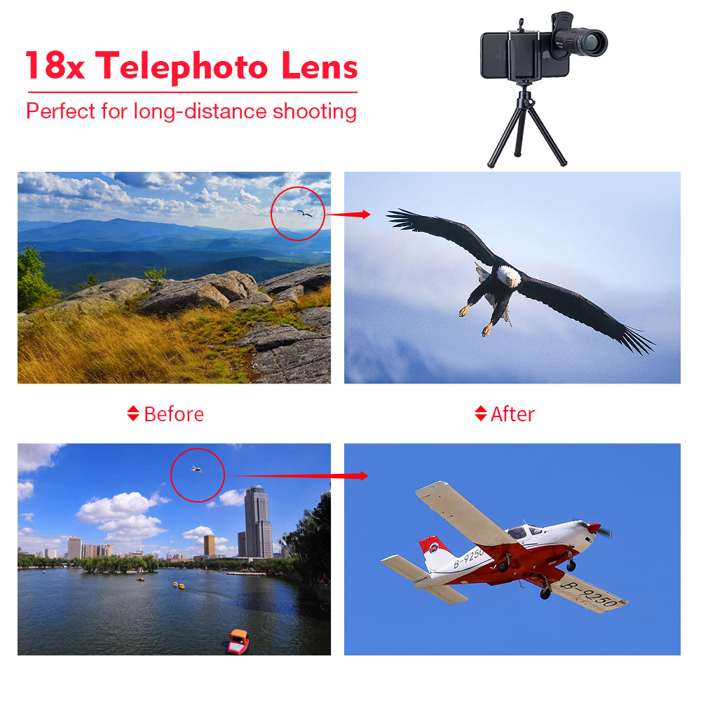 Moonegg choice 18X Telescope Zoom Mobile Phone Lens for iPhone and Smartphones