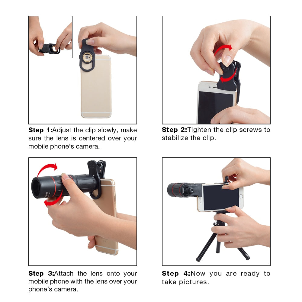 Moonegg choice 18X Telescope Zoom Mobile Phone Lens for iPhone and Smartphones