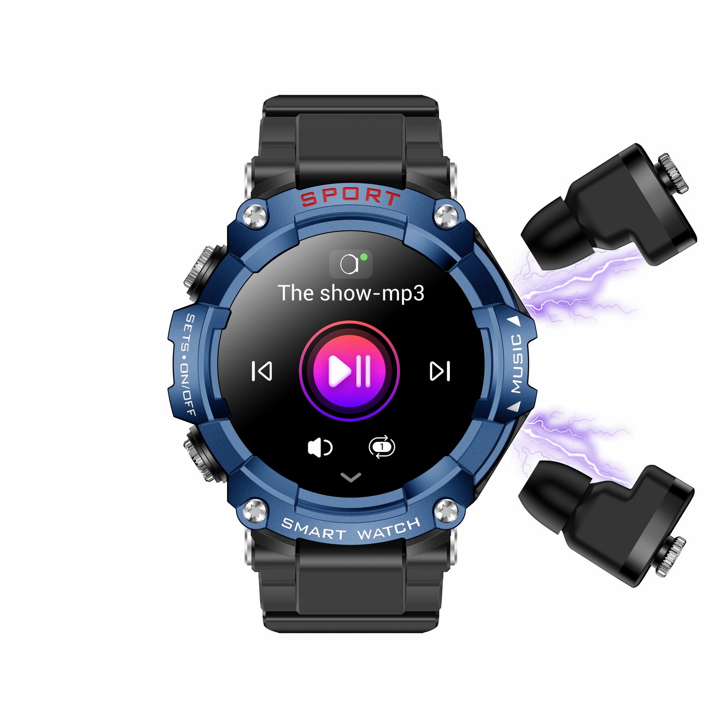 Moonegg choice T96 Smart Watch TWS 2 in 1 Bluetooth HD