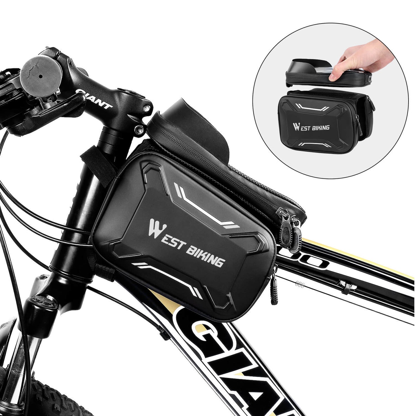 Moonegg choice West Biking Bicycle Bags Front Frame High-quality MTB