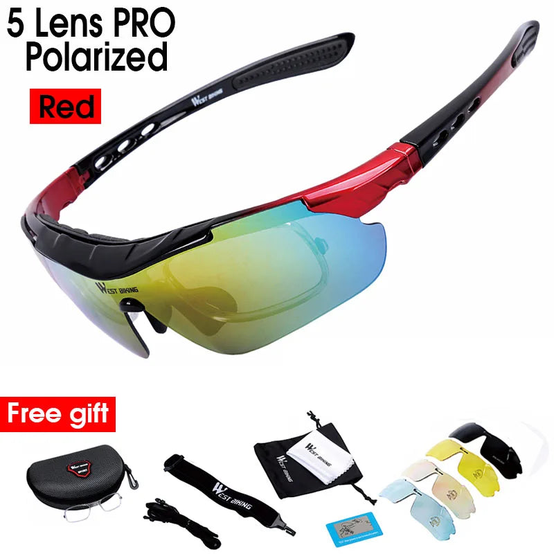 Moonegg choice, WEST BIKING Polarized Cycling Glasses Anti-fog