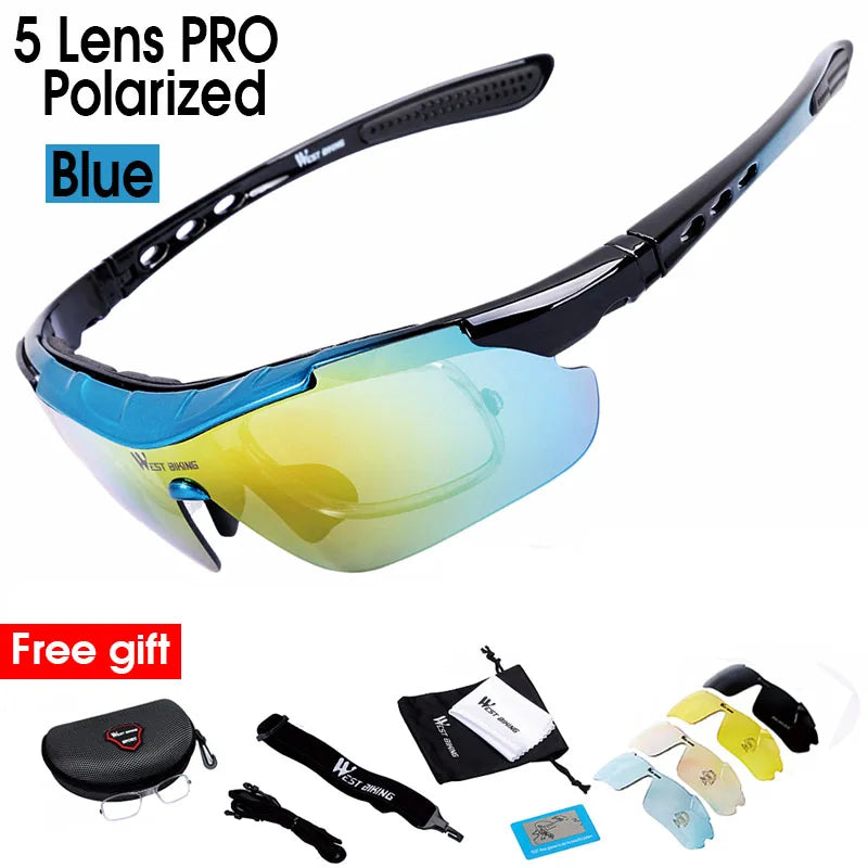 Moonegg choice, WEST BIKING Polarized Cycling Glasses Anti-fog