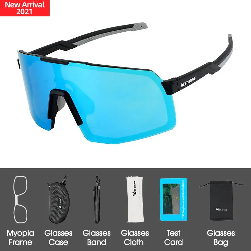 Moonegg choice, WEST BIKING Polarized Cycling Glasses Anti-fog