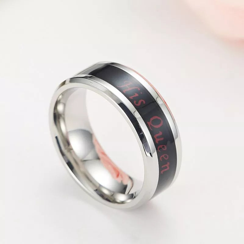 Moonegg choice Temperature Ring Titanium Steel