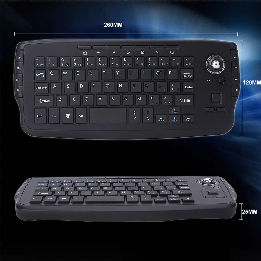 Moonegg choice Mini 2.4G Wireless Keyboard Trackball Keyboard for Laptop PC Portable multi-function Trackball Air Mouse Decent Design