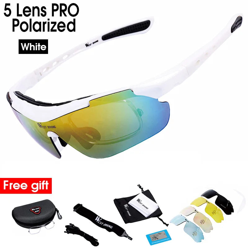 Moonegg choice, WEST BIKING Polarized Cycling Glasses Anti-fog