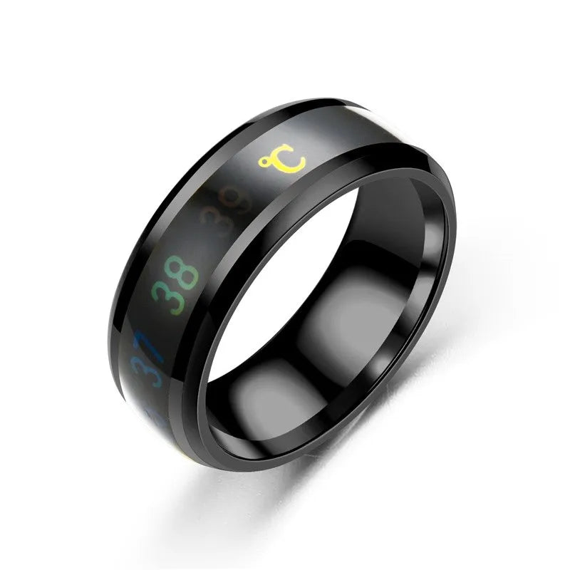 Moonegg choice Temperature Ring Titanium Steel