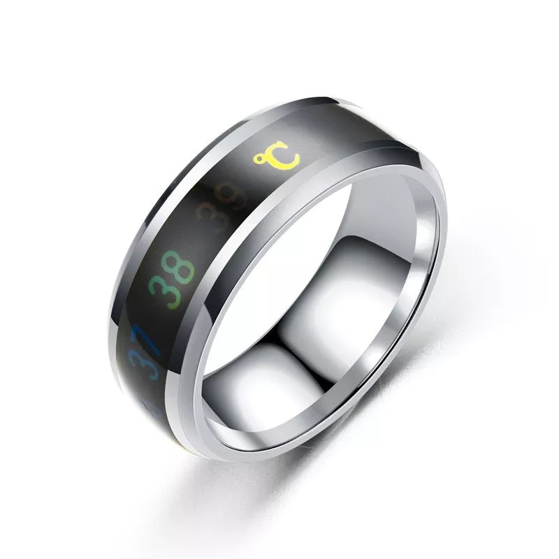 Moonegg choice Temperature Ring Titanium Steel