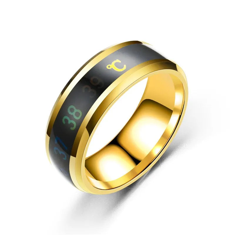 Moonegg choice Temperature Ring Titanium Steel