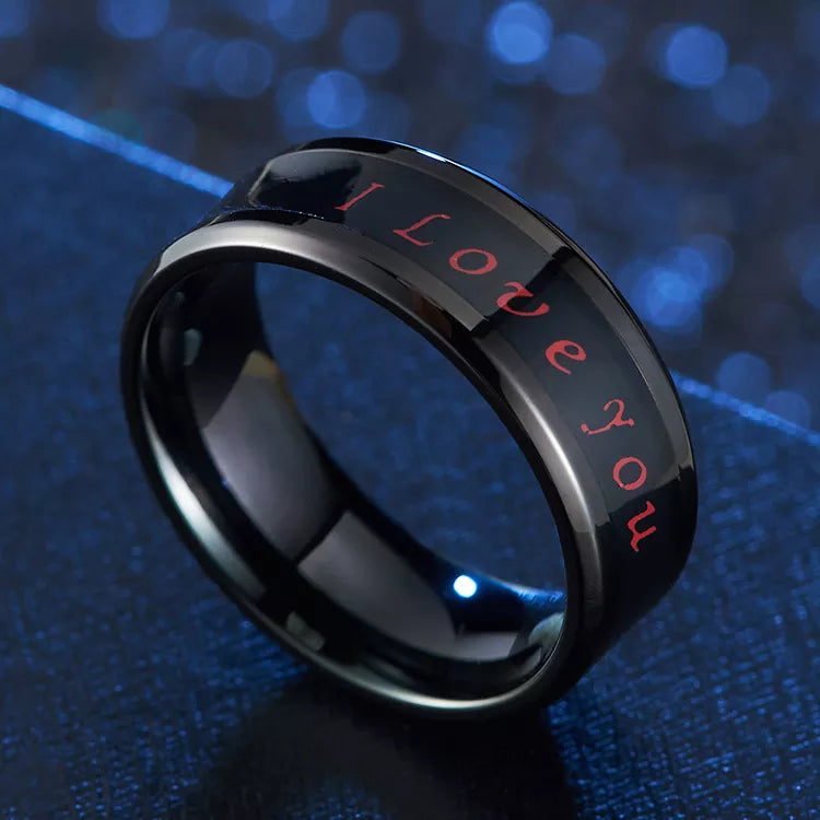 Moonegg choice Temperature Ring Titanium Steel