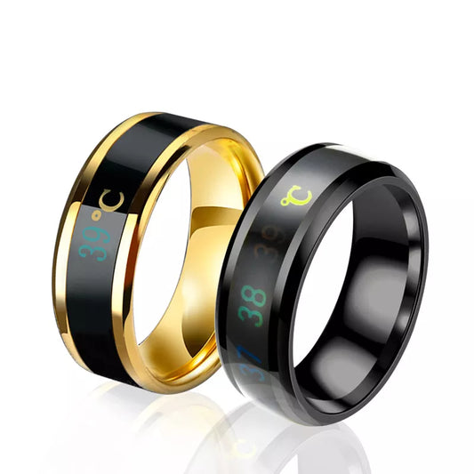 Moonegg choice Temperature Ring Titanium Steel