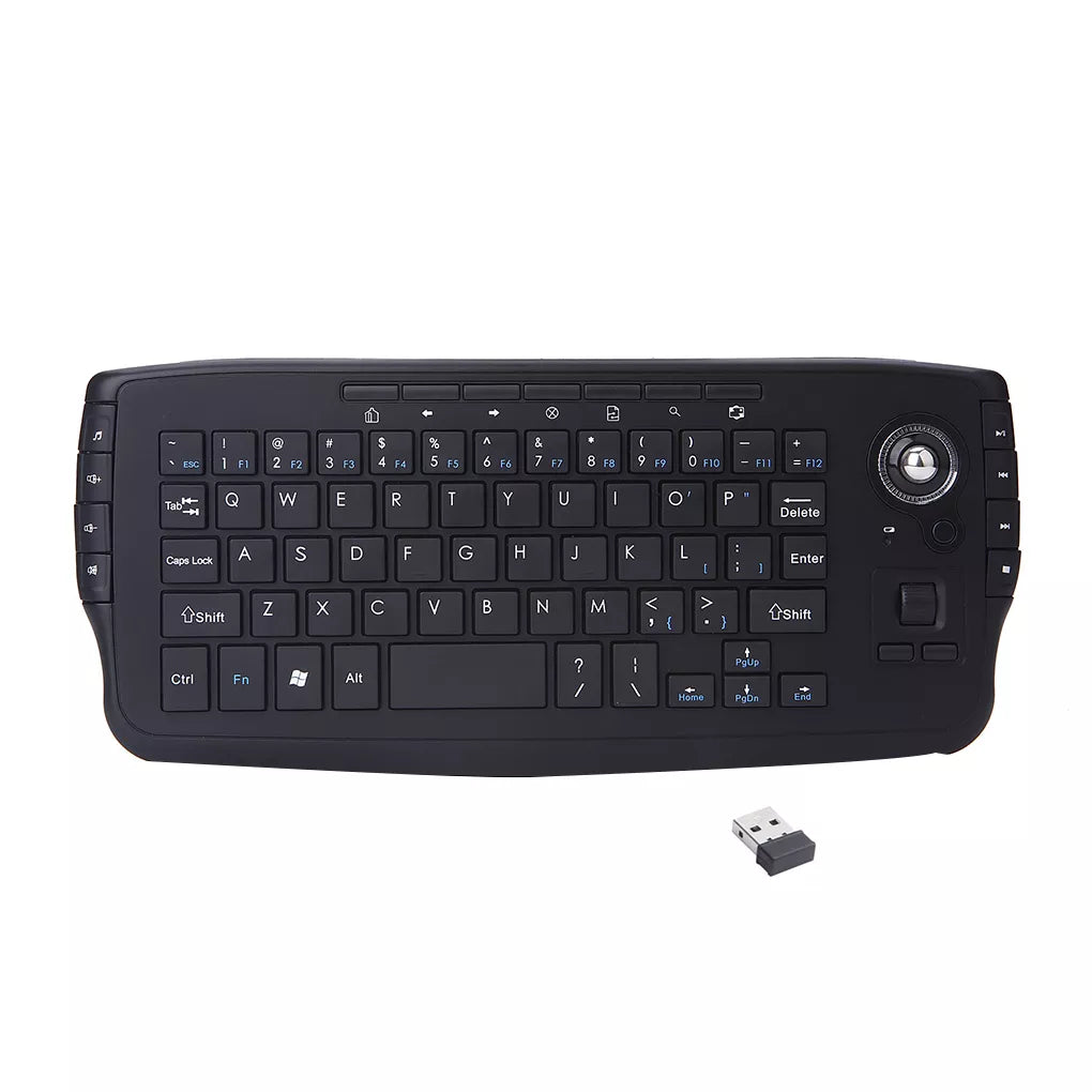 Moonegg choice Mini 2.4G Wireless Keyboard Trackball Keyboard for Laptop PC Portable multi-function Trackball Air Mouse Decent Design