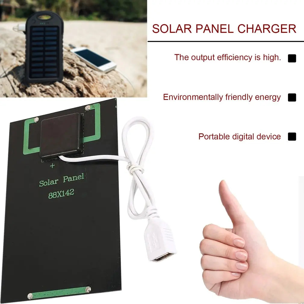 Moonegg choice 5W 5V Solar Panel Battery Charger DIY Solar Module with USB Port