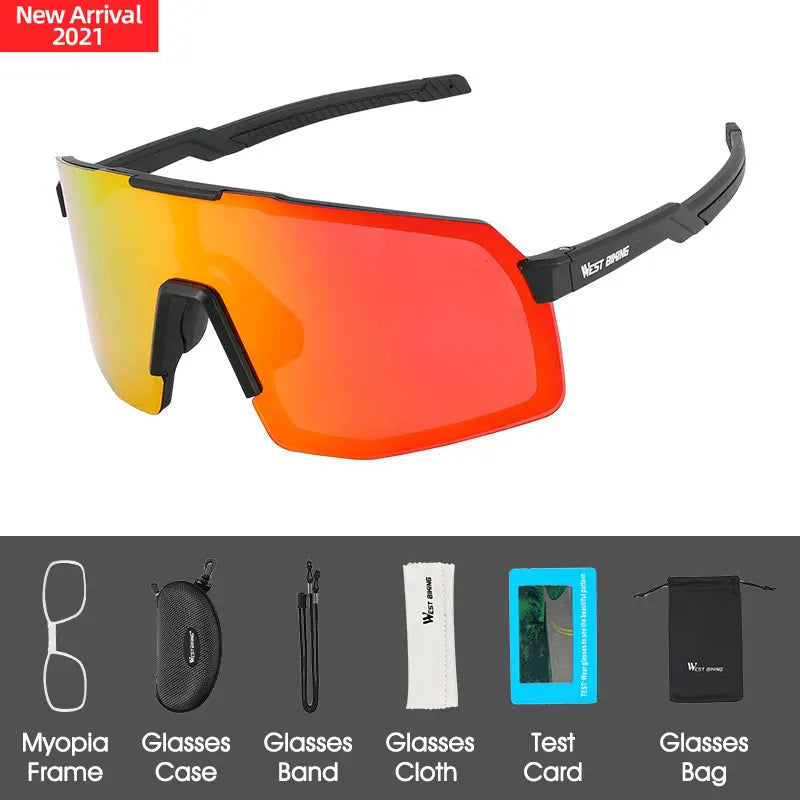 Moonegg choice, WEST BIKING Polarized Cycling Glasses Anti-fog