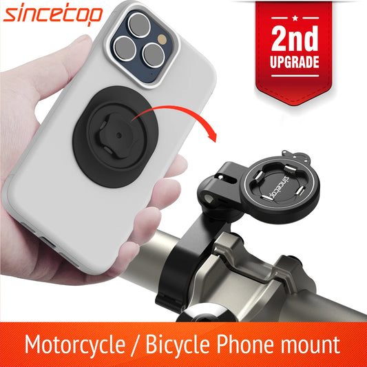 Moonegg choice Universal Motorcycle Bike Phone Holder Mountain Aluminum Quick Release Mount Handlebar Bracket