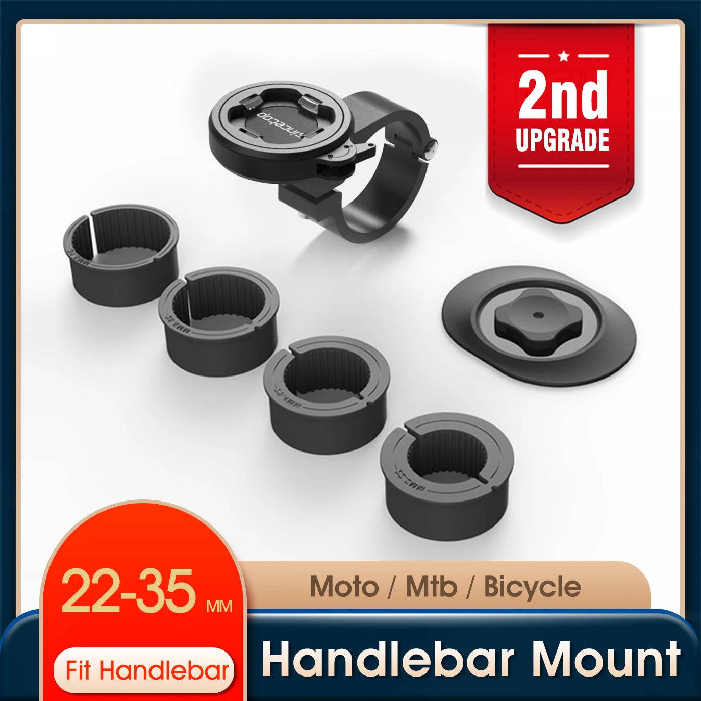 Moonegg choice Universal Motorcycle Bike Phone Holder Mountain Aluminum Quick Release Mount Handlebar Bracket