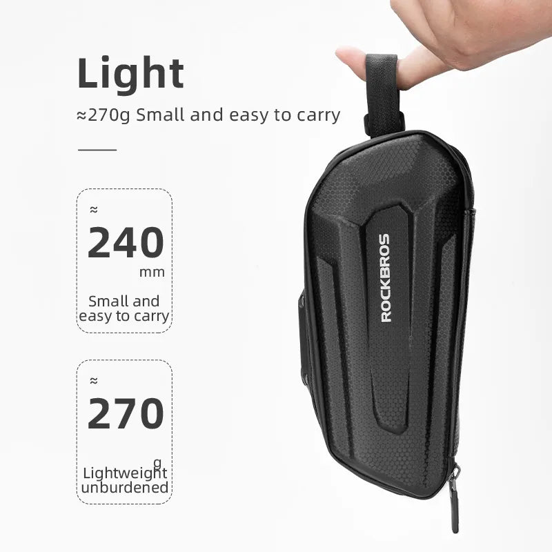 Mooneg choice 1.7L Bicycle Bag Waterproof Rear Large Capatity Quick Release Seatpost Shockproof Double Zipper Rear Bag Accessories