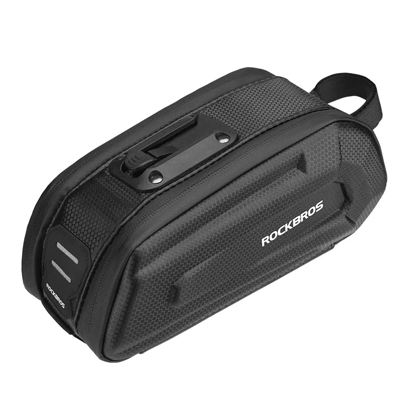 Mooneg choice 1.7L Bicycle Bag Waterproof Rear Large Capatity Quick Release Seatpost Shockproof Double Zipper Rear Bag Accessories