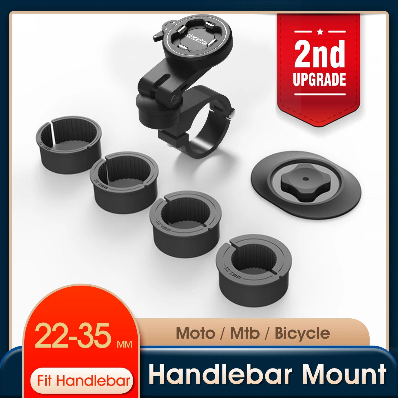 Moonegg choice Universal Motorcycle Bike Phone Holder Mountain Aluminum Quick Release Mount Handlebar Bracket