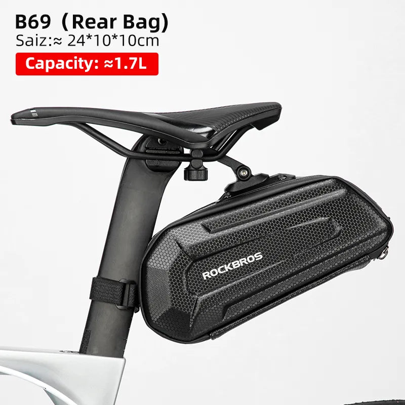 Moonegg choice ROCKBROS Rainproof Bicycle Bag Shockproof Bike Saddle Bag For Refletive Rear